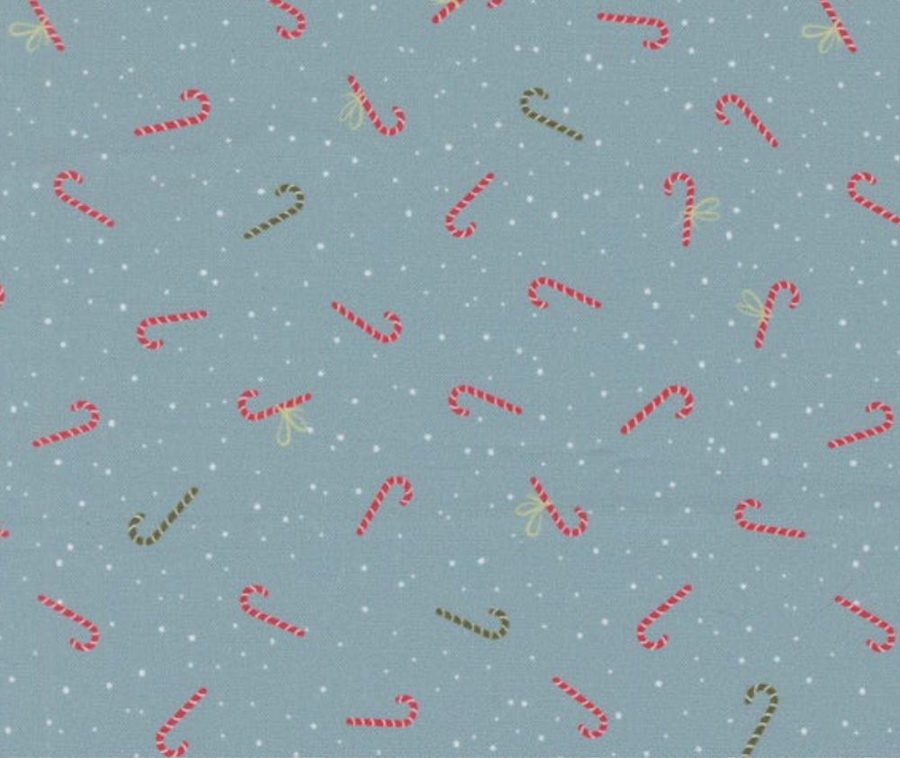 Candy Canes Igloo - 0.1m 100% Cotton Fabric