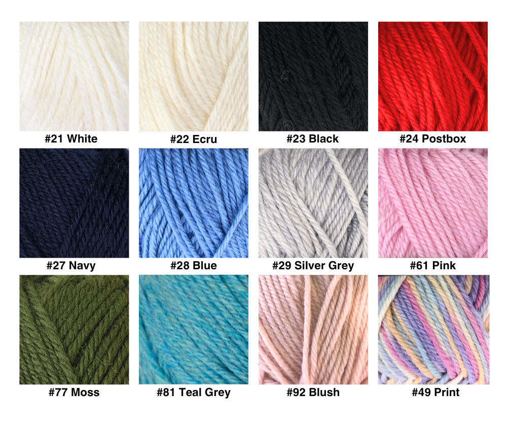 Countrywide Windsor 100% Pure New Wool 8ply - Various Colours
