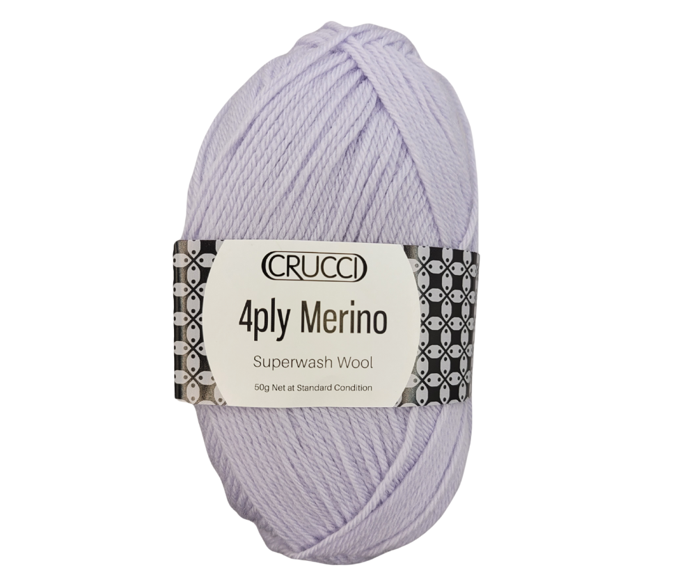 Crucci Merino 4ply Superwash Wool - Various Colours