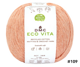 DMC Eco Vita Recycled Cotton Knitting & Crochet Yarn - Various Colours