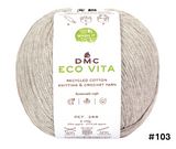 DMC Eco Vita Recycled Cotton Knitting & Crochet Yarn - Various Colours