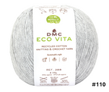 DMC Eco Vita Recycled Cotton Knitting & Crochet Yarn - Various Colours
