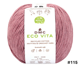 DMC Eco Vita Recycled Cotton Knitting & Crochet Yarn - Various Colours