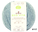 DMC Eco Vita Recycled Cotton Knitting & Crochet Yarn - Various Colours