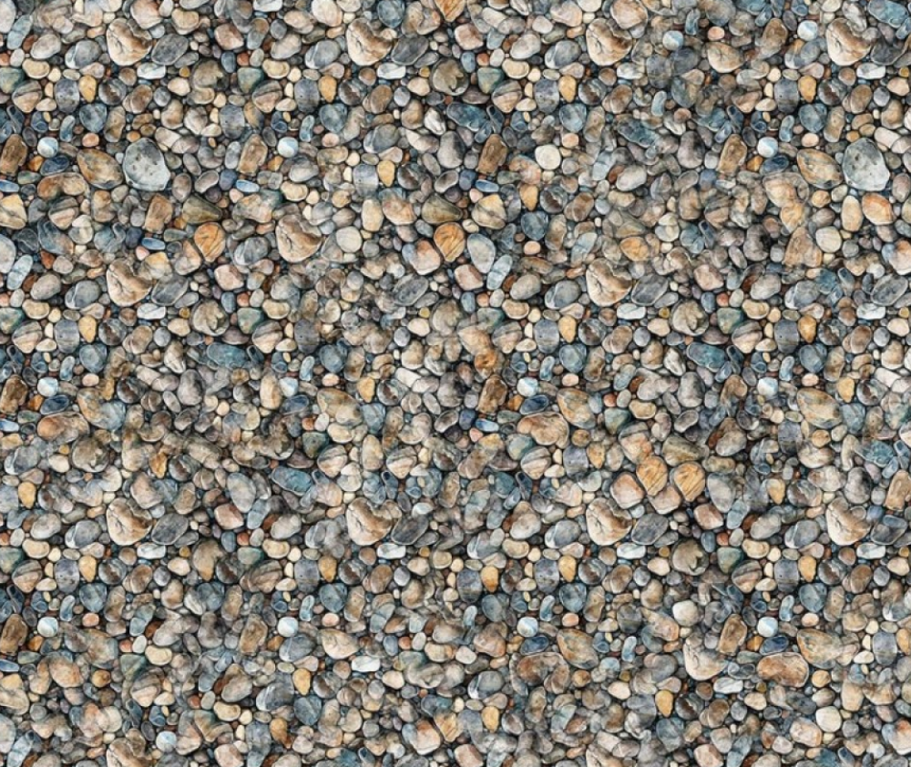 Earthly Delights River Rocks Multi - 0.1m - 100% Cotton Fabric