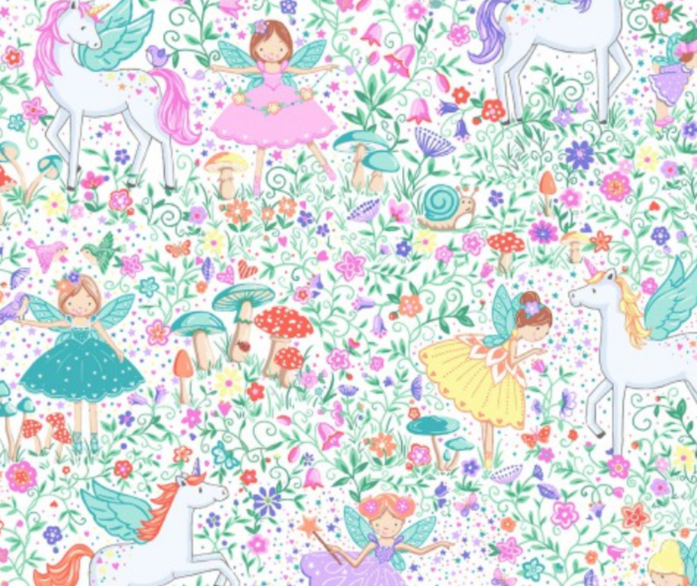Fairy Dust Garden - 100% Cotton Fabric - 10cm Increments