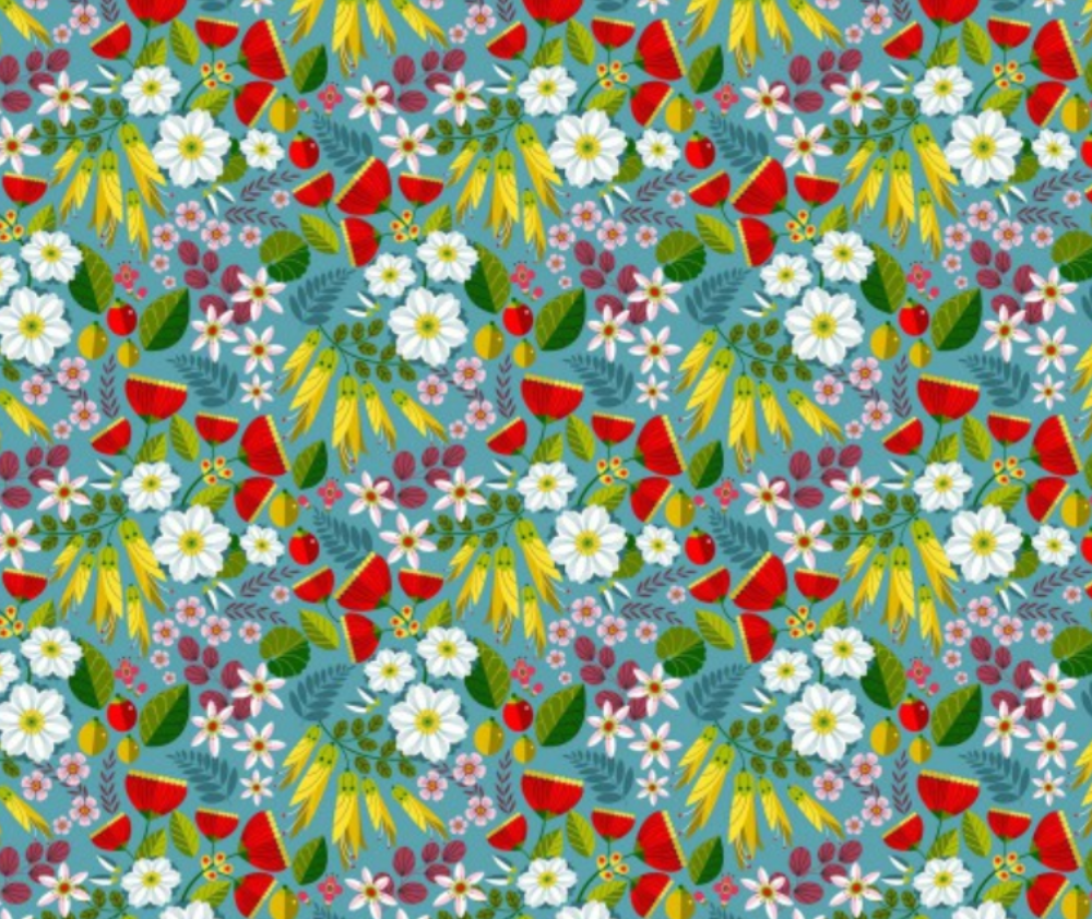 Kiwiana - Folk Tails Floral