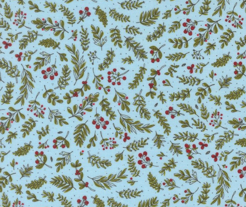 Holly Sky 100% Cotton - 0.1m