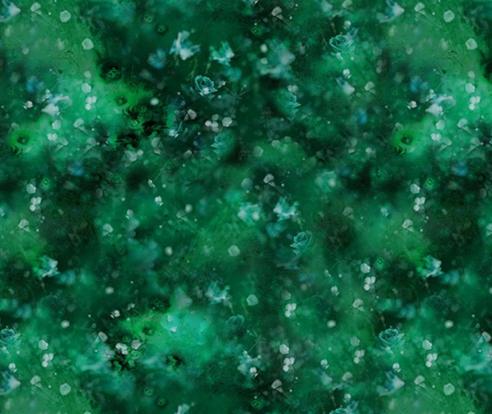 Tiny Flowers Emerald