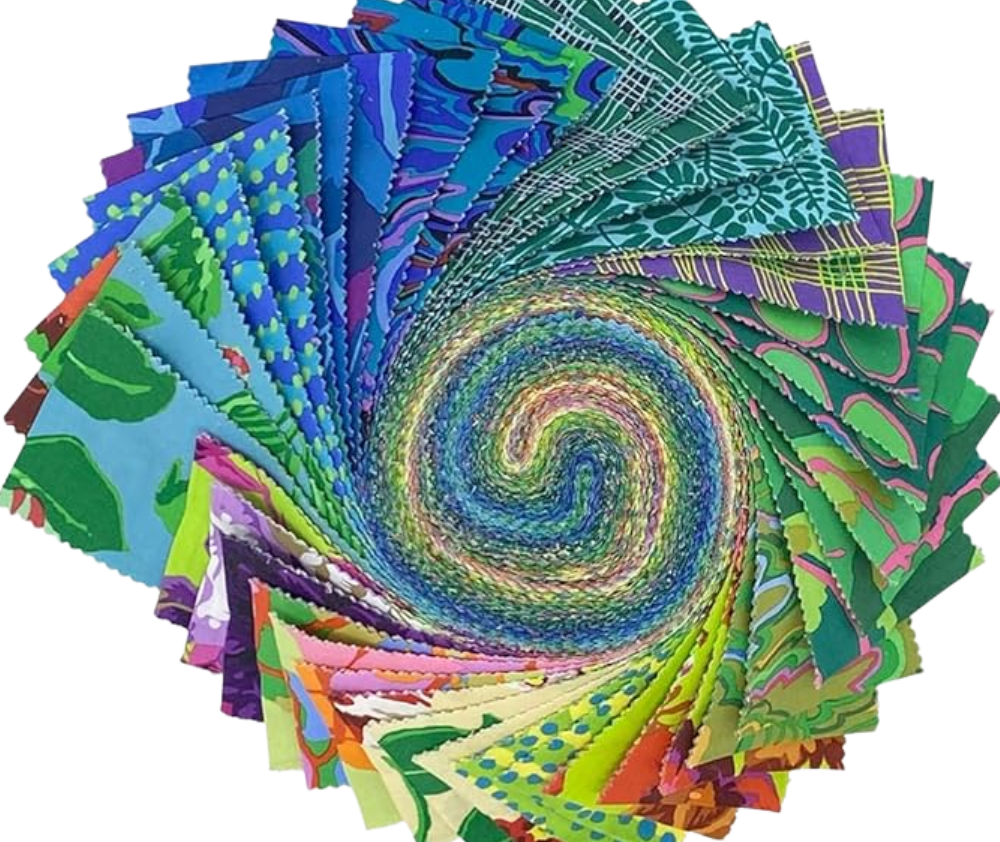 Kaffe Fassett Jelly Roll Remix Cool 40pcs x 2.5"