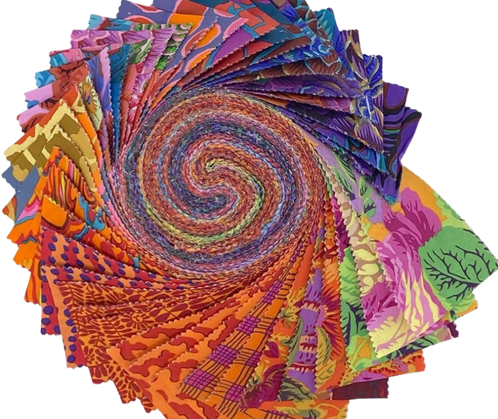 Kaffe Fassett Jelly Roll Remix Warm 40pcs x 2.5"