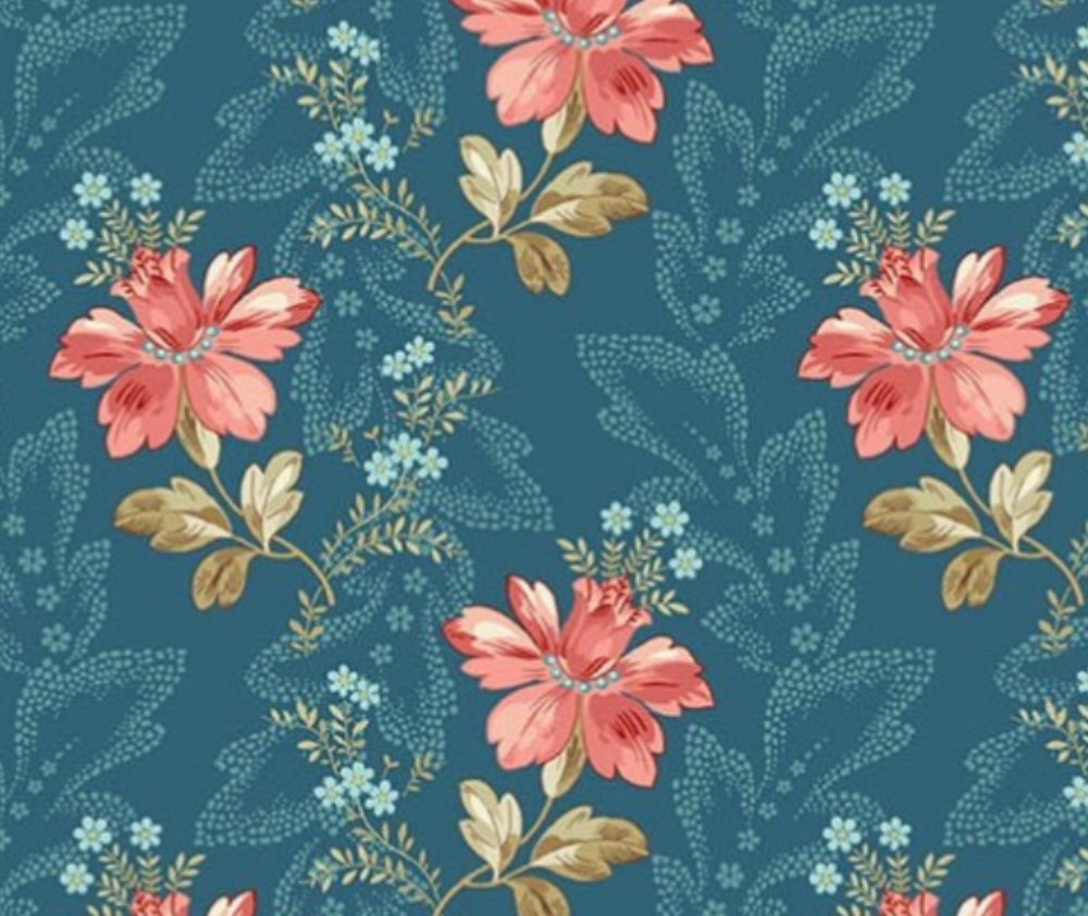 Lighthouse Teal Flowers