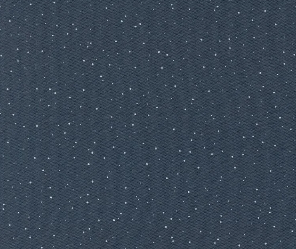 Snow Dots Midnight - 0.1m 100% Cotton Fabric