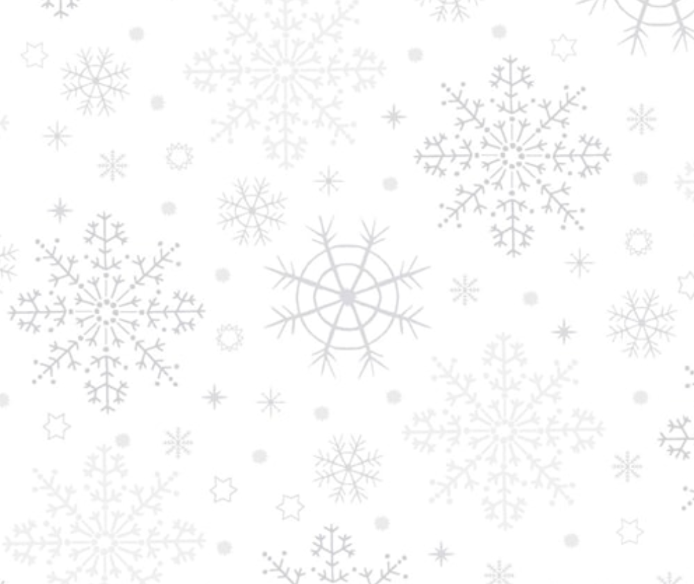 Stof Christmas - Snowflakes - White/Silver