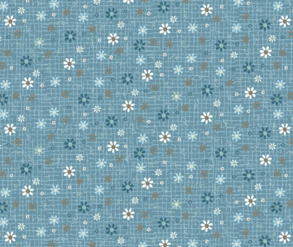 Something Borrowed 2 Blue 100% Cotton - 10cm Increments