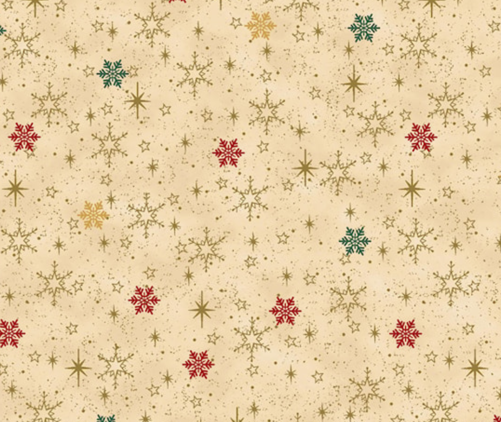 Stof Christmas Stars and Star Flakes - Multi