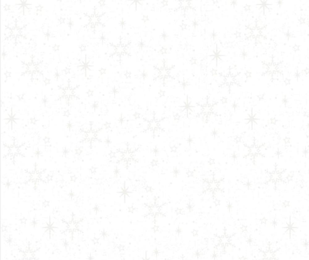 Stof Christmas - Stars and Snowflakes - White/White