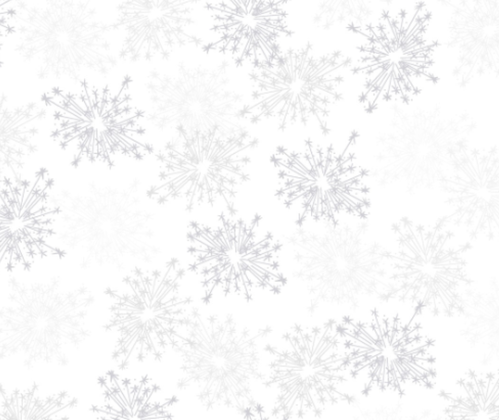 We Love Christmas - Large Snowflakes 100% Cotton - 10cm Increments