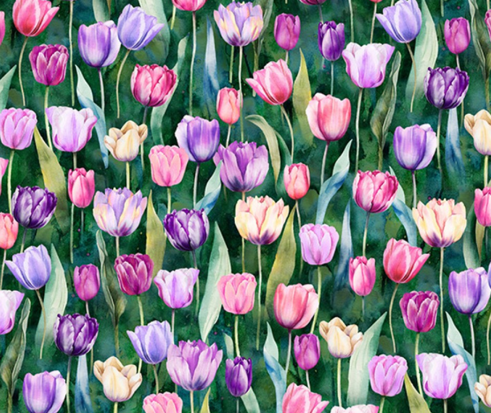 Flower Shoppe Tulips Emerald