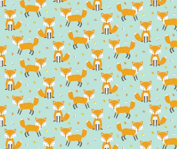Woodland friends - Foxes 0.1m - 100% Cotton