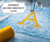 Sewing Classes: Beginners Machine Embroidery - Towels