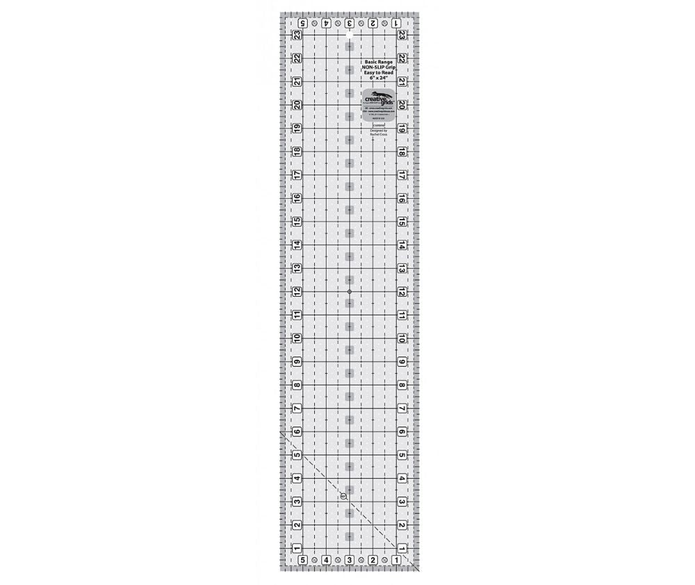 Creative Grids Basics Range - 6" x 24" Rectangle Quilt Ruler
