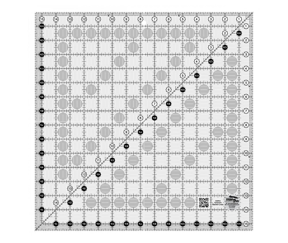 Creative Grids Quilt Ruler 15 1/2" Square