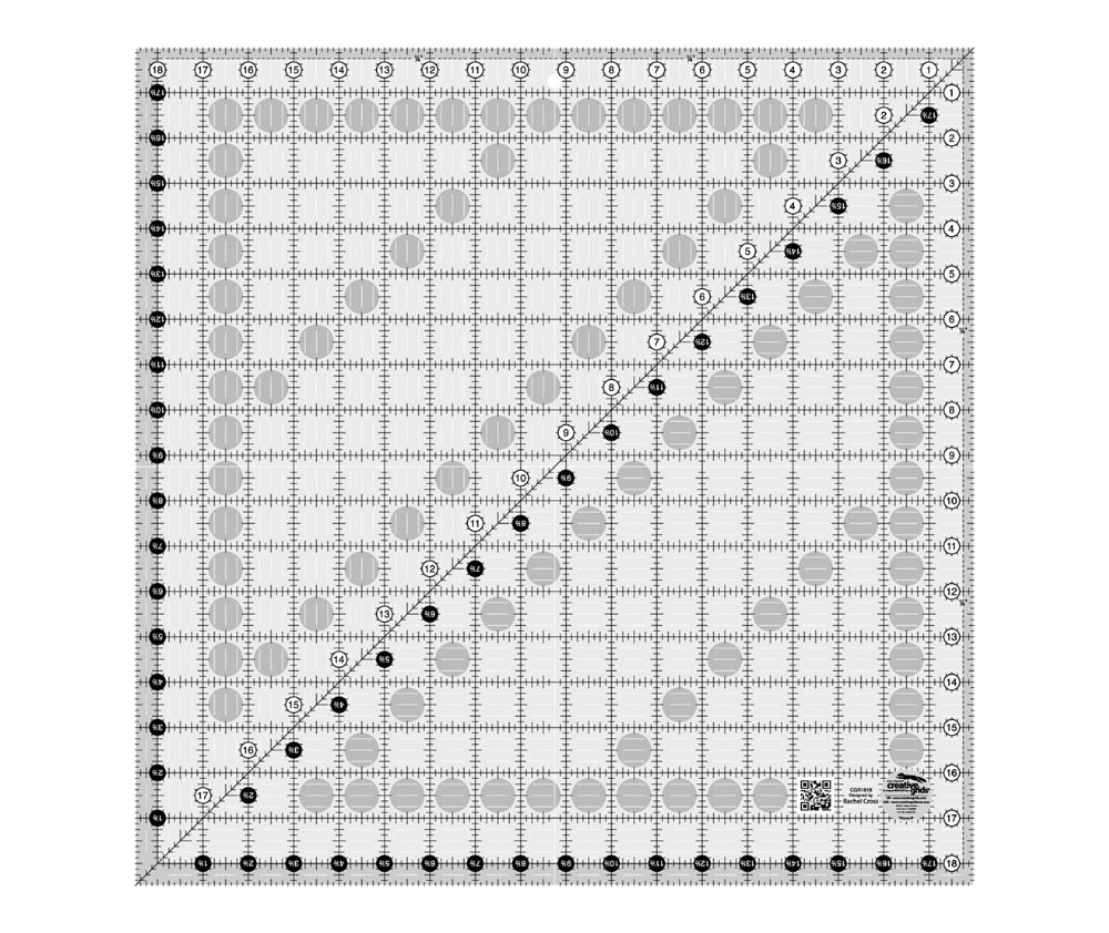 Creative Grids Quilt Ruler 18 1/2" Square