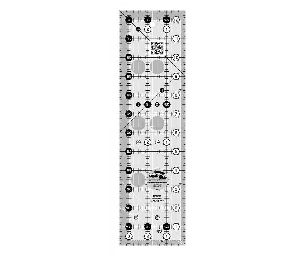 Creative Grids Quilt Ruler 3-1/2" x 12-1/2"