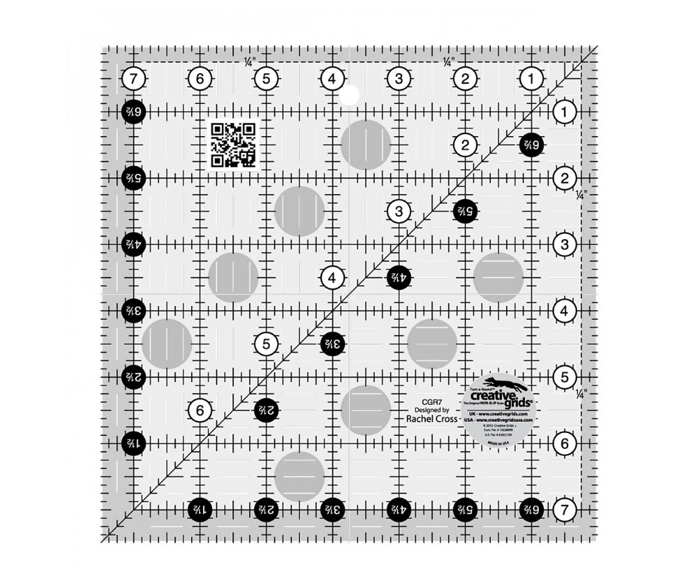 Creative Grids Quilt Ruler 7 1/2" Square