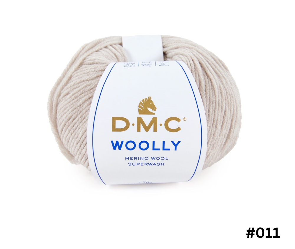 DMC Woolly Merino 8ply 50g 125m Various Colours