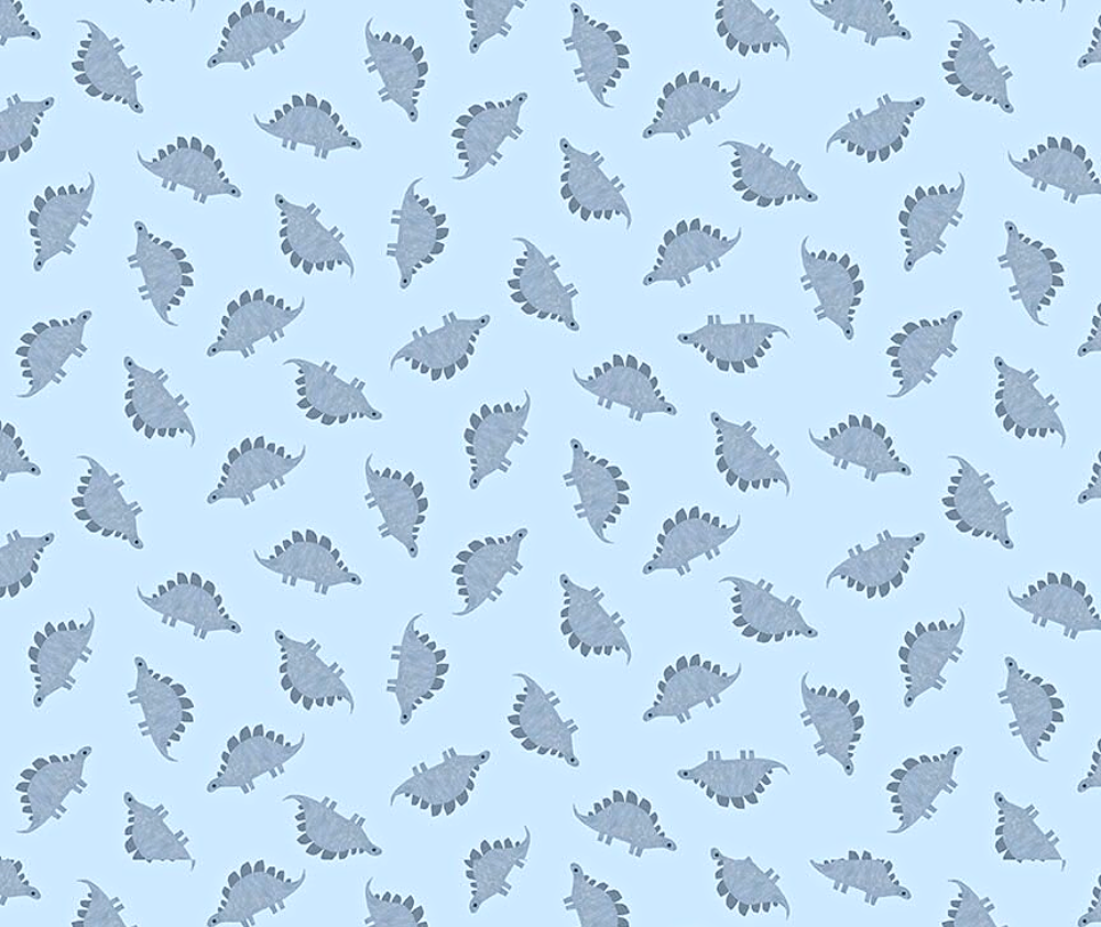 D is for Dinosaur 100% Cotton Fabric - 10cm Increments