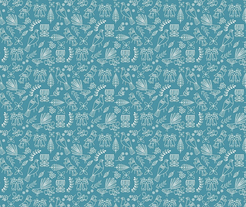 Early Birds 100% Cotton Fabric - 10cm Increments