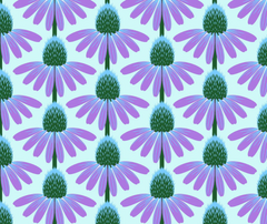 Echinacea 100% Cotton Fabric - 10cm Increments