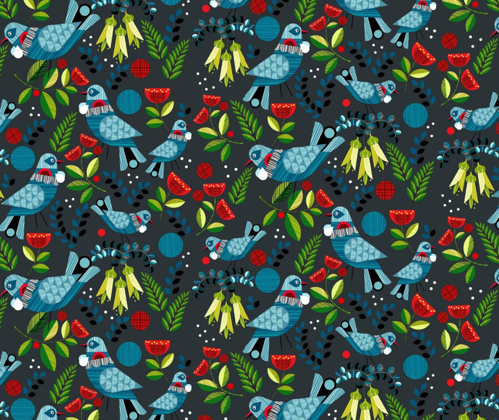 Forest Song 100% Cotton Fabric - 10cm Increments