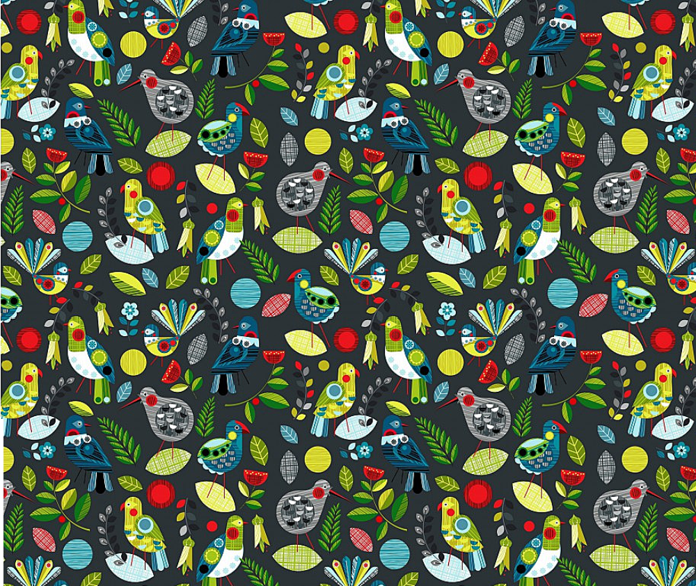 Forest Song 100% Cotton Fabric - 10cm Increments