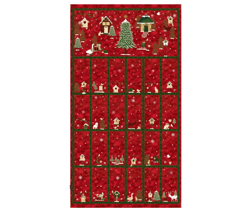 Stof Christmas 100% Cotton Fabric - 60cm Panel