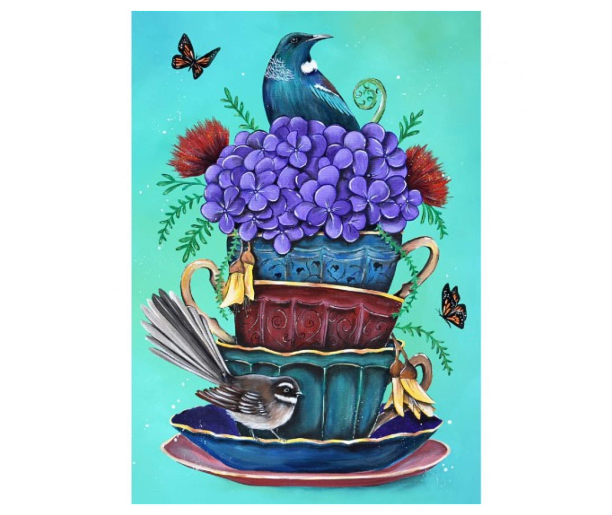 Garden High Tea - 90cm Panel
