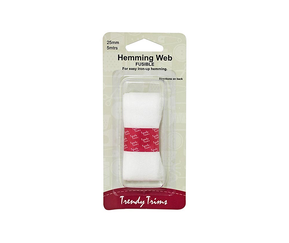 Hemline Hemming Web Fusible 25mm x 5m - Trendy Trims