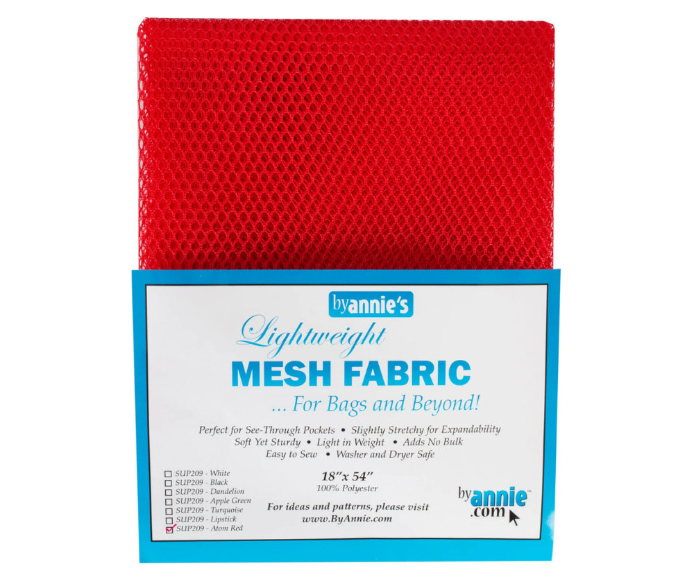 By Annie Light Weight Mesh Fabric Various Colours - 18in x 54in