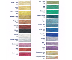 Superior Metallic Embroidery Thread 500 yd - Various Colours