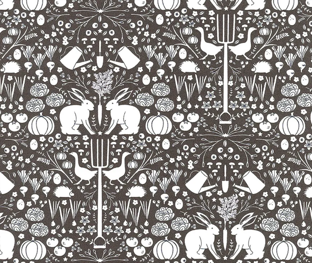 Midnight in the Garden 100% Cotton Fabric - 10cm Increments