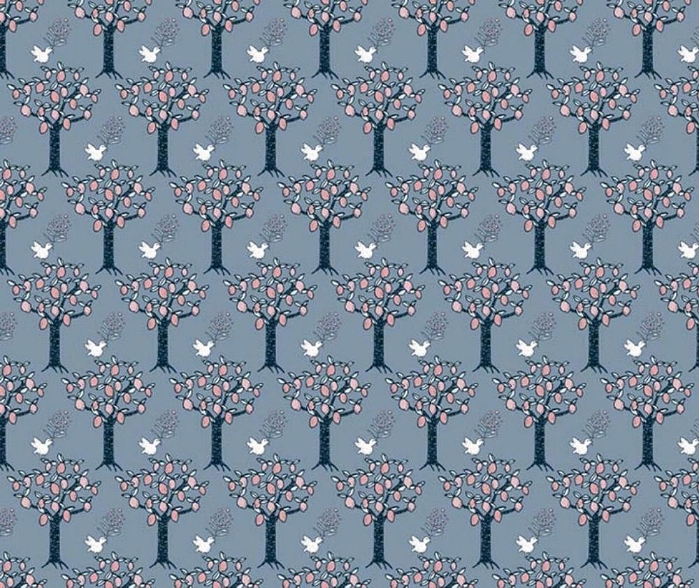 Afternoon In The Park 100% Cotton Fabric - 1/2 Metre