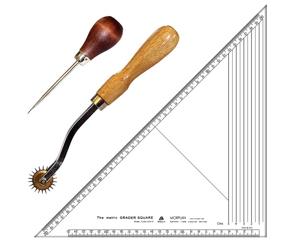 Pattern Making Starter Kit With Etched Ruler