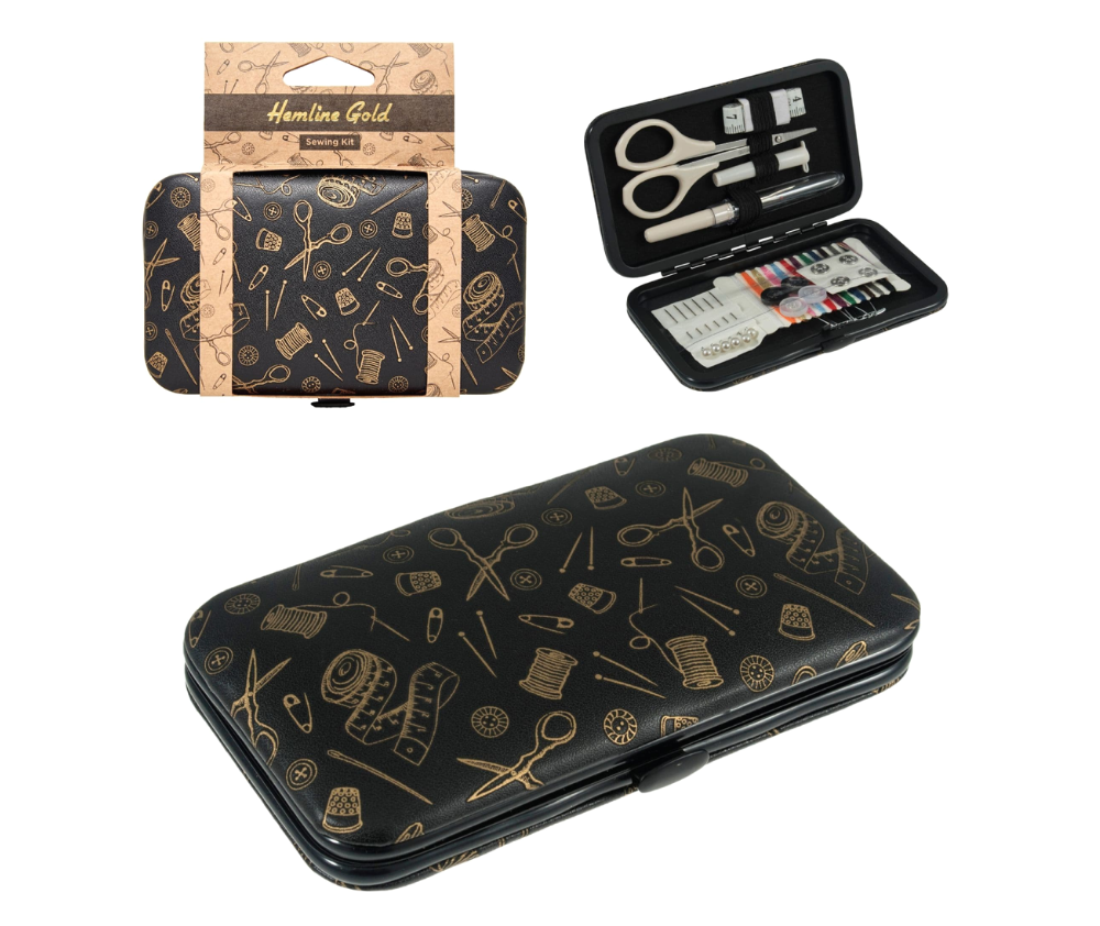 Sewing Kit Faux Leather - Hemline Gold Range