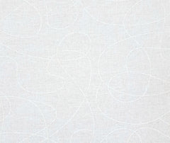 Squiggle Wide Quilt Backing - White 100% Cotton Fabric - 1/2 Metre