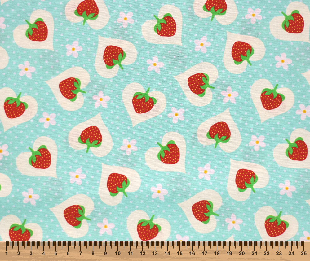 Strawberry Pop 100% Cotton Fabric