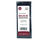 Bias Binding Poly/Cotton 25mm x 3m - Various Colours