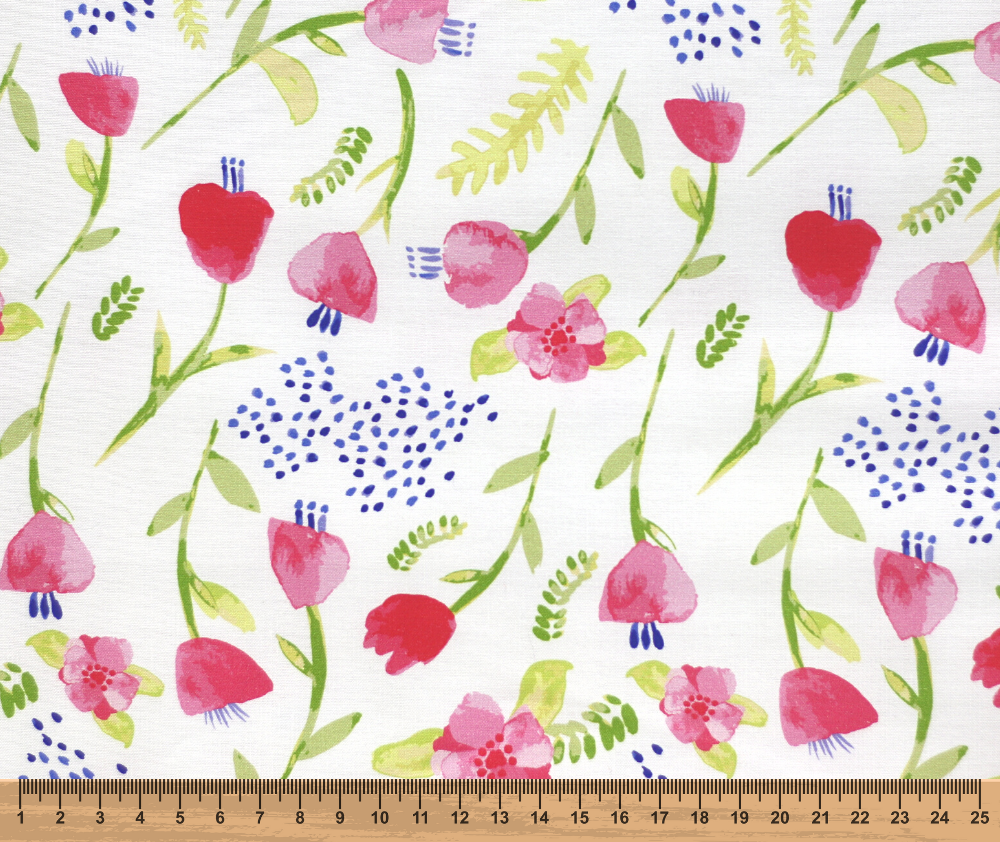 Watercolours 100% Cotton Fabric