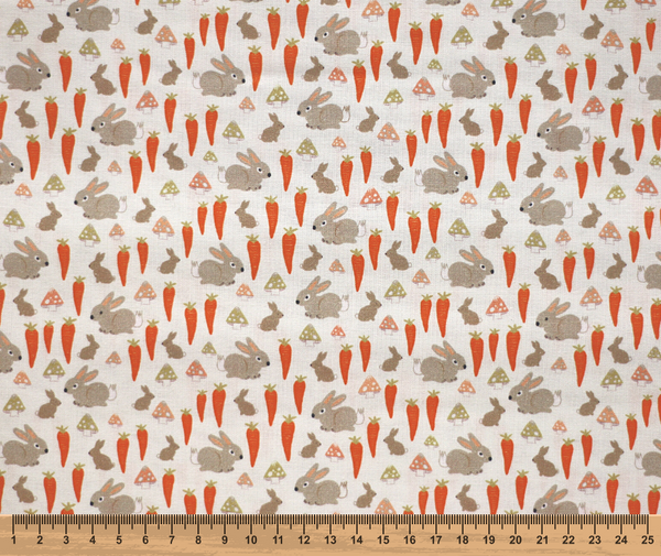 Woodland Creatures 100% Cotton Fabric